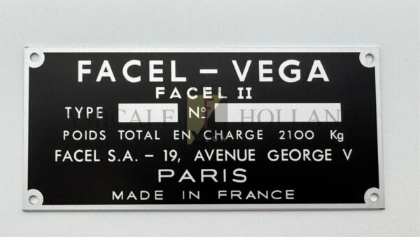 Plaque d'identification